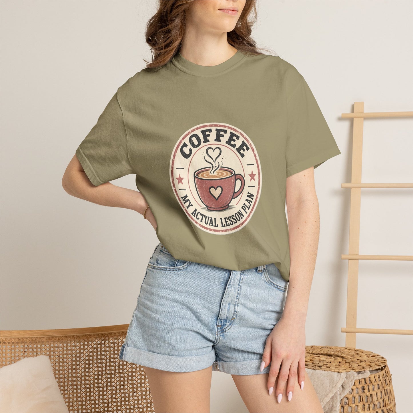 Coffee: My Actual Lesson Plan — Garment-Dyed Tee