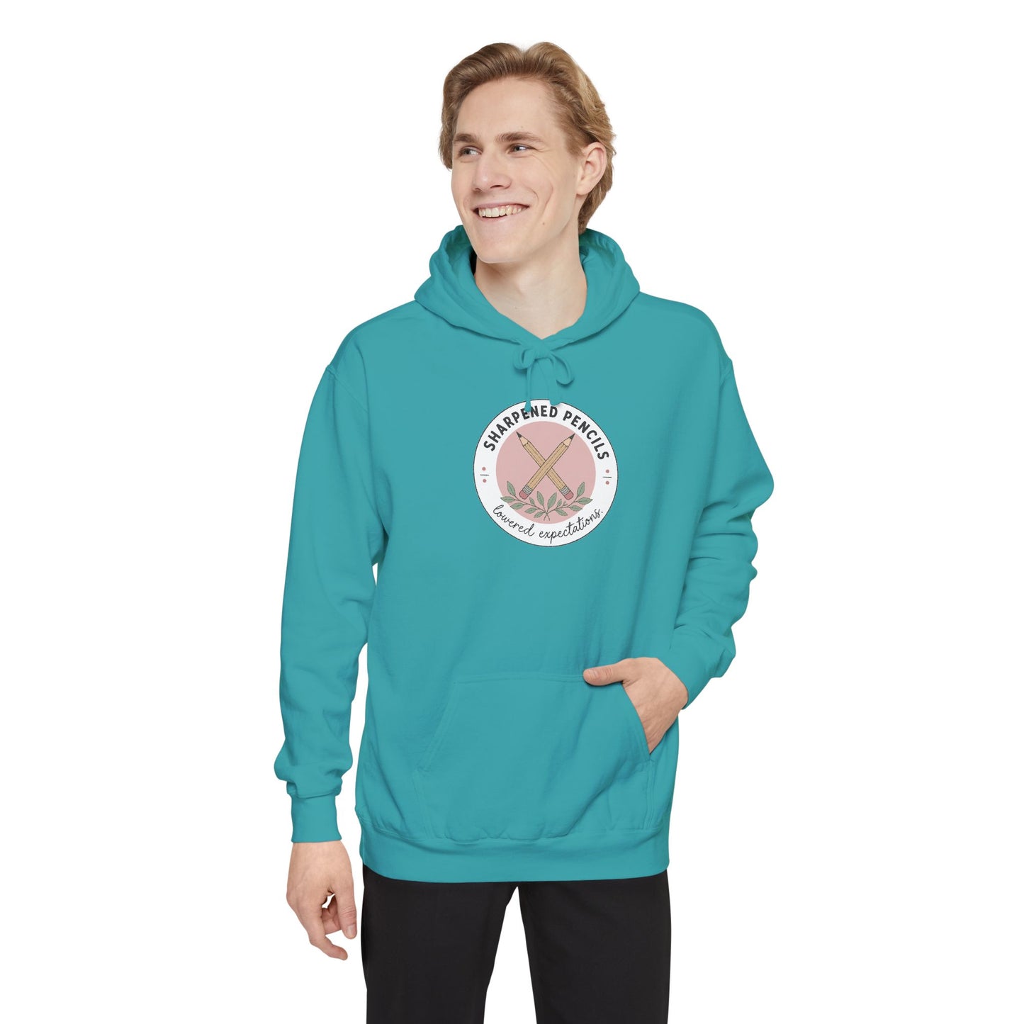 Sharpened Pencils, Lowered Expectations — Garment-Dyed Hoodie