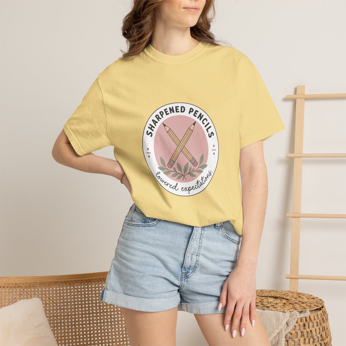 Sharpened Pencils, Lowered Expectations — Garment-Dyed Tee
